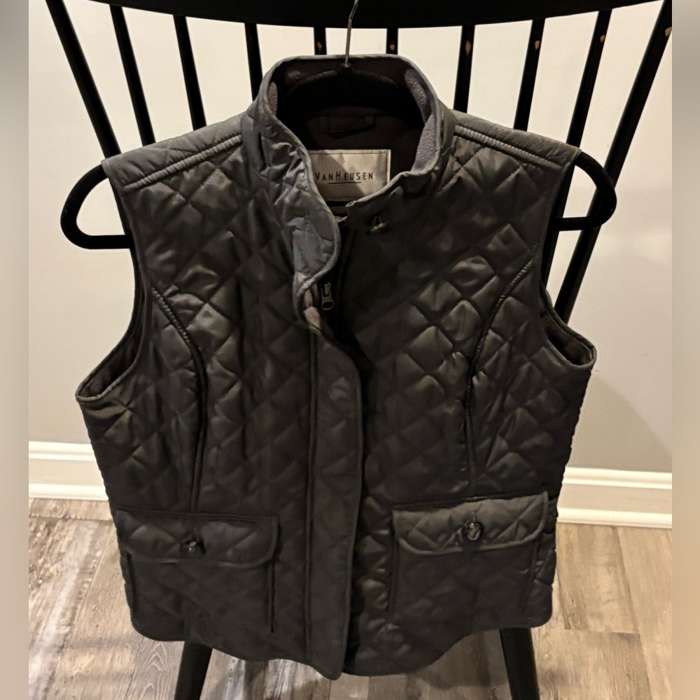 Van Heusen Black Quilted Vest
